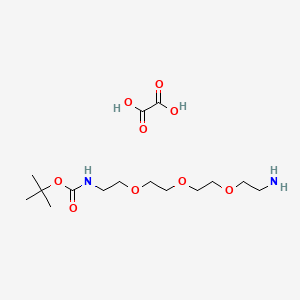 molecular formula C15H30N2O9 B12056474 N-Boc-1,11-diamino-3,6,9-trioxaundecane oxalate salt CAS No. 1173021-04-9