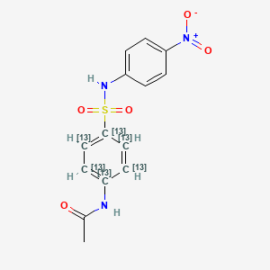 molecular formula C14H13N3O5S B12056511 Sulfanitran-13C6 