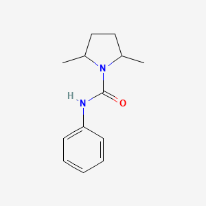 molecular formula C13H18N2O B1205653 2,5-dimethyl-N-phenylpyrrolidine-1-carboxamide 