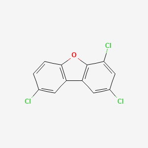 molecular formula C12H5Cl3O B1205654 2,4,8-Trichlorodibenzofuran CAS No. 54589-71-8