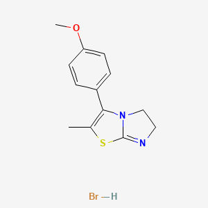 molecular formula C13H15BrN2OS B12056576 3-(4-Methoxyphenyl)-2-methyl-5,6-dihydroimidazo[2,1-b][1,3]thiazole hydrobromide 