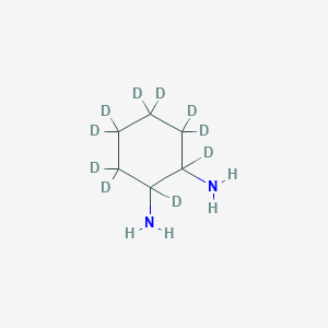 molecular formula C6H14N2 B12056612 1,2-Cyclohexane-d10-diamine (cis/trans mixture) 