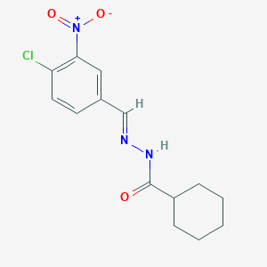 molecular formula C14H16ClN3O3 B12056625 N'-[(E)-(4-chloro-3-nitrophenyl)methylidene]cyclohexanecarbohydrazide 