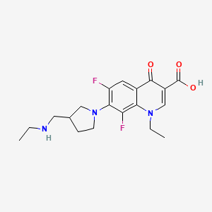 molecular formula C19H23F2N3O3 B1205663 Merafloxacin CAS No. 91188-00-0