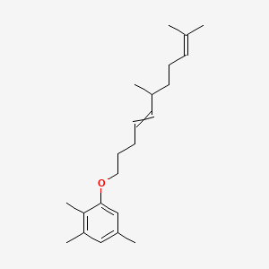 molecular formula C22H34O B1205666 1-(6,10-Dimethylundeca-4,9-dienoxy)-2,3,5-trimethylbenzene 