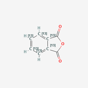 molecular formula C8H4O3 B12056685 Phthalic-13C6 anhydride 
