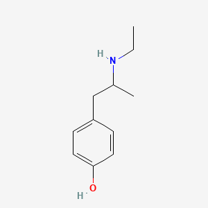 molecular formula C11H17NO B1205669 4-[2-(Ethylamino)propyl]phenol CAS No. 69389-96-4