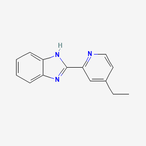 molecular formula C14H13N3 B12056692 2-(4-ethylpyridin-2-yl)-1H-benzimidazole 