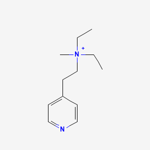 molecular formula C12H21N2+ B1205670 (2-(Pyridin-4-YL)ethyl)diethylmethylammonium 