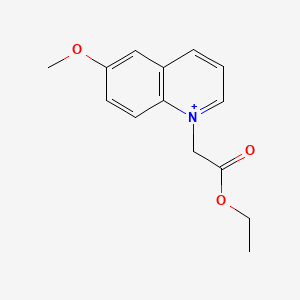 molecular formula C14H16NO3+ B1205671 1-(2-Ethoxy-2-oxoethyl)-6-methoxyquinolinium CAS No. 124505-60-8