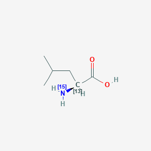 molecular formula C6H13NO2 B12056736 L-Leucine-2-13C,15N 