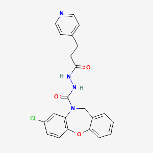 3-Chloro-N'-(3-pyridin-4-ylpropanoyl)-6H-benzo[b][1,4]benzoxazepine-5-carbohydrazide