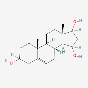molecular formula C19H30O3 B1205676 Androst-5-ene-3,15,17-triol 