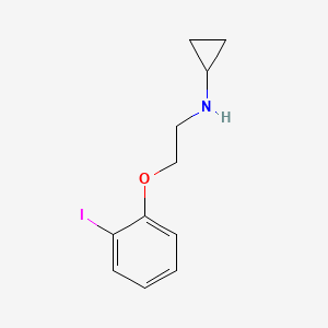 molecular formula C11H14INO B1205681 N-[2-(2-iodophenoxy)ethyl]cyclopropanamine 
