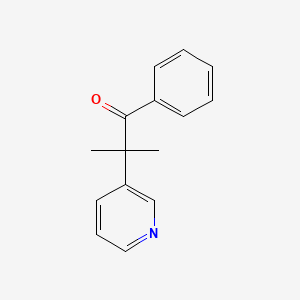 molecular formula C15H15NO B1205684 2-Methyl-1-phenyl-2-(3-pyridinyl)-1-propanone CAS No. 87372-75-6