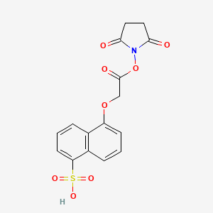 5-Sulfo-1-naphthoxyacetic acid N-hydroxysuccinimide ester