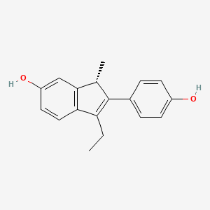 molecular formula C18H18O2 B1205689 （S）-印地诺醇 A CAS No. 115217-04-4