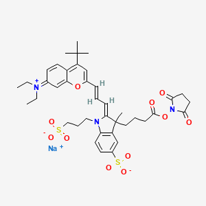 molecular formula C40H48N3NaO11S2 B12056904 Fluorescent red 681 reactive 