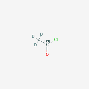 molecular formula C2H3ClO B12056940 2,2,2-trideuterioacetyl chloride 