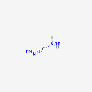 molecular formula CH2N2 B12056947 Cyanamide-15N2 