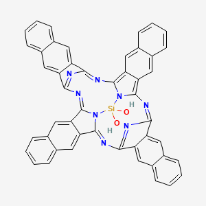 molecular formula C48H26N8O2Si B12056995 Silicon 2 3-naphthalocyanine dihydroxide 
