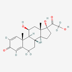 molecular formula C21H28O5 B12057006 Prednisolone-2,4,6,6,21,21-d6, analytical standard 