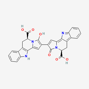 molecular formula C30H20N4O6 B1205701 Trichotomine CAS No. 53472-14-3