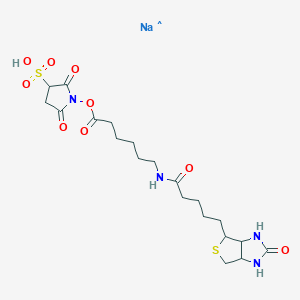 molecular formula C20H30N4NaO9S2 B12057021 Biotinamidohexanoic acid 3-sulfo-N-hydroxysuccinimide ester sodium salt, >=90% (TLC), powder 