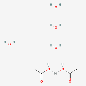 molecular formula C4H16NiO8 B12057054 acetic acid;nickel;tetrahydrate 