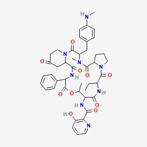molecular formula C44H52N8O10 B1205706 Pristinamycin IB 