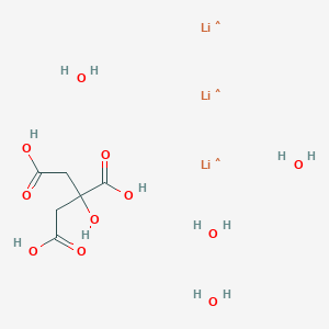 molecular formula C6H16Li3O11 B12057081 Citric acid tetrahydrate trilithium 