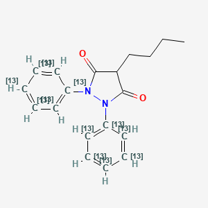 molecular formula C19H20N2O2 B12057095 Phenylbutazone-13C12 CAS No. 1325559-13-4
