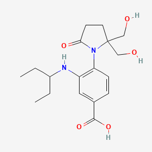 1-[4-Carboxy-2-(3-pentylamino)phenyl]-5,5'-DI(hydroxymethyl)pyrrolidin-2-one