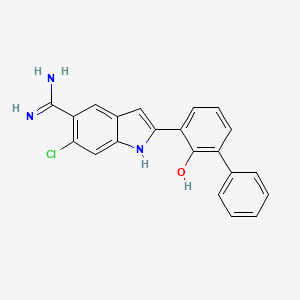 6-Chloro-2-(2-Hydroxybiphenyl-3-yl)-1H-Indole-5-Carboxamidine