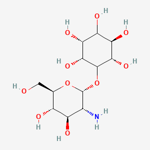 molecular formula C12H23NO10 B1205713 6-(alpha-D-glucosaminyl)-1D-myo-inositol 
