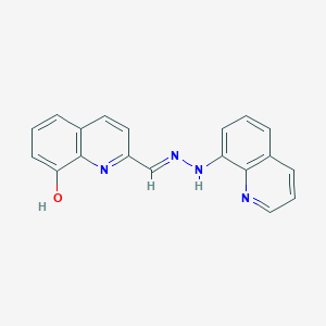 molecular formula C19H14N4O B12057147 8-Hydroxy-2-quinolinecarboxaldehyde 8-quinolylhydrazone CAS No. 24430-56-6