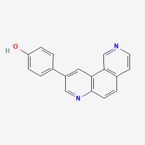 molecular formula C18H12N2O B1205716 9-(4-Hydroxyphenyl)-2,7-phenanthroline 