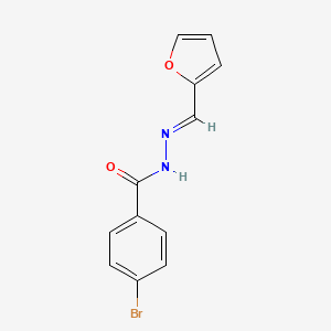 molecular formula C12H9BrN2O2 B12057167 4-bromo-N'-[(E)-2-furylmethylidene]benzohydrazide 