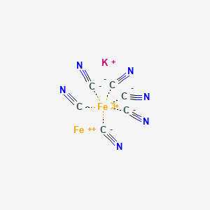 molecular formula C6Fe2KN6 B12057188 Prussian blue soluble, for microscopy CAS No. 25869-98-1