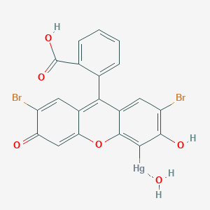 [2,7-dibromo-9-(2-carboxyphenyl)-6-hydroxy-3-oxo-3H-xanthen-5-yl](hydroxy)mercury