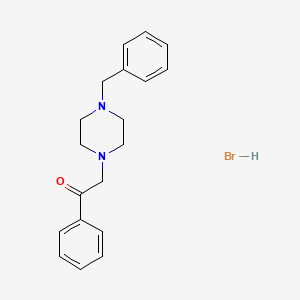 molecular formula C19H23BrN2O B12057243 2-(4-Benzylpiperazin-1-yl)-1-phenylethanone;hydrobromide 