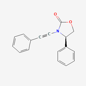 molecular formula C17H13NO2 B12057246 (R)-4-Phenyl-3-(2-phenylethynyl)oxazolidin-2-one 