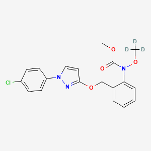 molecular formula C19H18ClN3O4 B12057287 Pyraclostrobin D3 (N-methoxy D3) 