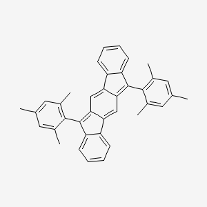 molecular formula C38H32 B12057290 6,12-Bis(2,4,6-trimethylphenyl)indeno[1,2-b]fluorene 
