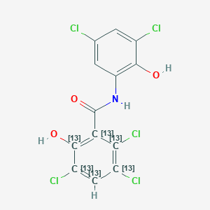 molecular formula C13H6Cl5NO3 B12057311 Oxyclozanide CAS No. 1353867-74-9