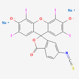molecular formula C21H5I4NNa2O5S B1205733 Erythrosine isothiocyanate CAS No. 73676-43-4