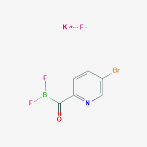 molecular formula C6H3BBrF3KNO B12057331 Potassium 5-bromo-2-isonicotinoyltrifluoroborate 
