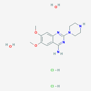 molecular formula C14H25Cl2N5O4 B12057334 6,7-Dimethoxy-2-(piperazin-1-yl)quinazolin-4-amine Dihydrochloride Dihydrate 