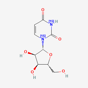 molecular formula C9H12N2O6 B12057353 Uridine-15N2 