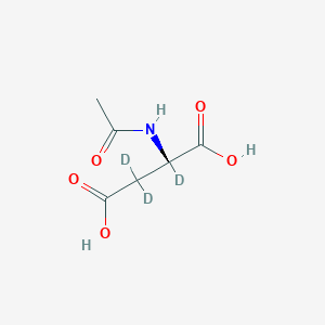 molecular formula C6H9NO5 B12057362 N-Acetyl-L-aspartic acid-d3 